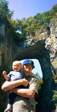 Alexander and Daddy at Natural Bridge