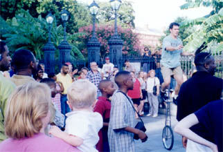 Andre the fire juggler, Jackson Square, New Orleans
