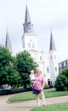 View of the St. Louis Cathedral from Jackson Square in New Orleans