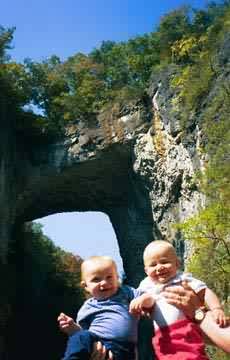 Alexander and Joey at Natural Bridge