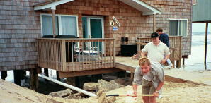 Erosion at the house